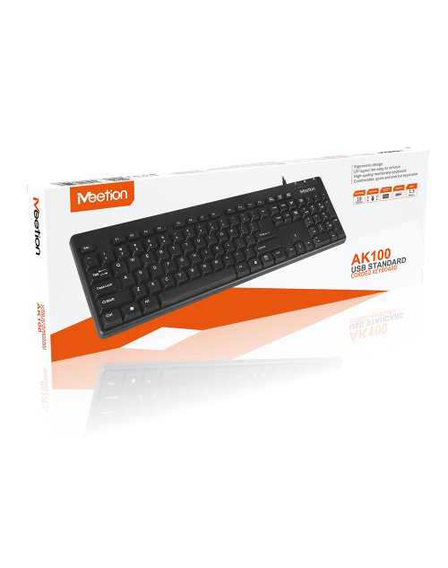 Meetion K100 USB Standard Corded keyboard